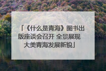 《什么是青海》图书出版座谈会召开 全景展现大美青海发展新貌
