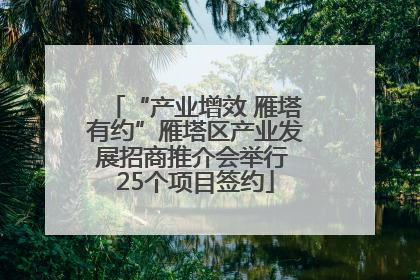 “产业增效 雁塔有约”雁塔区产业发展招商推介会举行 25个项目签约
