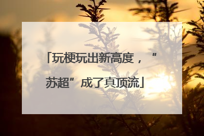 玩梗玩出新高度，“苏超”成了真顶流
