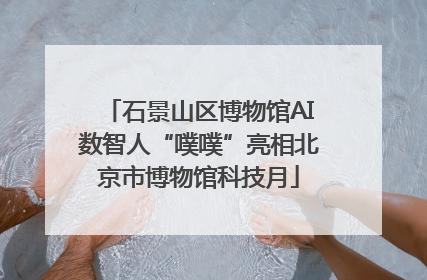 石景山区博物馆AI数智人“噗噗”亮相北京市博物馆科技月