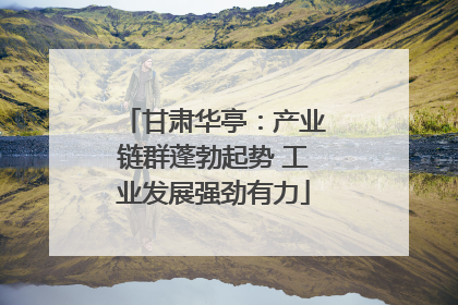 甘肃华亭：产业链群蓬勃起势 工业发展强劲有力