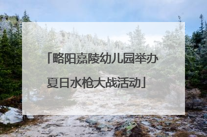 略阳嘉陵幼儿园举办夏日水枪大战活动
