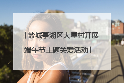 盐城亭湖区大星村开展端午节主题关爱活动