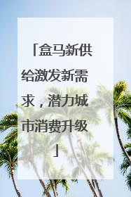盒马新供给激发新需求，潜力城市消费升级