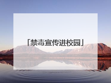 禁毒宣传进校园