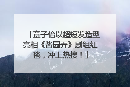章子怡以超短发造型亮相《酱园弄》剧组红毯，冲上热搜！