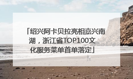 绍兴阿卡贝拉亮相嘉兴南湖，浙江省TOP100文化服务菜单首单落定