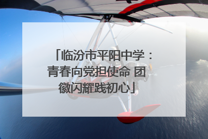 临汾市平阳中学：青春向党担使命 团徽闪耀践初心