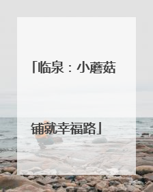 临泉：小蘑菇铺就幸福路