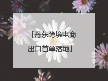 丹东跨境电商出口首单落地