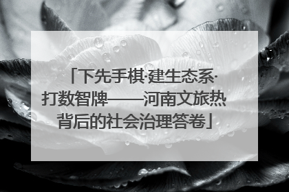 下先手棋·建生态系·打数智牌——河南文旅热背后的社会治理答卷