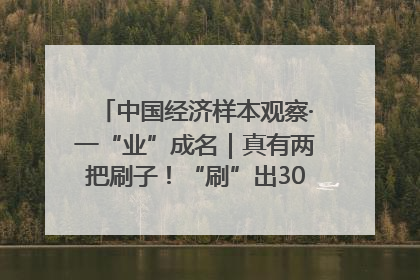 中国经济样本观察·一“业”成名｜真有两把刷子！“刷”出30亿级“颜值经济”