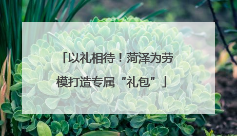 以礼相待！菏泽为劳模打造专属“礼包”