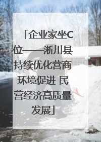 企业家坐C位——淅川县持续优化营商环境促进 民营经济高质量发展