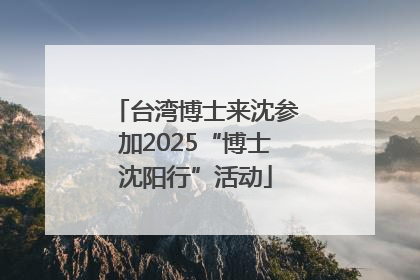 台湾博士来沈参加2025“博士沈阳行”活动