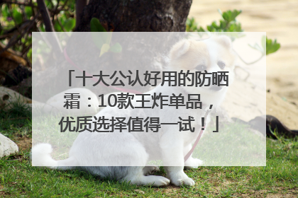 十大公认好用的防晒霜：10款王炸单品，优质选择值得一试！
