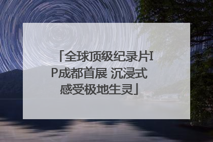 全球顶级纪录片IP成都首展 沉浸式感受极地生灵