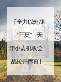 全力以赴战“三夏” 天津小麦机收会战拉开序幕