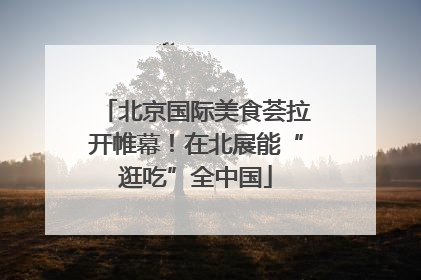 北京国际美食荟拉开帷幕！在北展能“逛吃”全中国