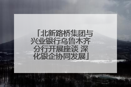 北新路桥集团与兴业银行乌鲁木齐分行开展座谈 深化银企协同发展
