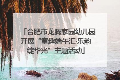 合肥市龙腾家园幼儿园开展“童趣端午汇·乐韵绽华光”主题活动
