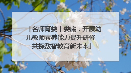 名师育娄丨娄底：开展幼儿教师素养能力提升研修 共探数智教育新未来