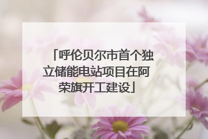 呼伦贝尔市首个独立储能电站项目在阿荣旗开工建设