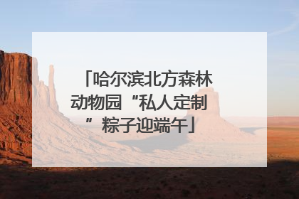 哈尔滨北方森林动物园“私人定制”粽子迎端午