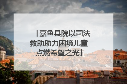 嘉鱼县院以司法救助助力困境儿童点燃希望之光