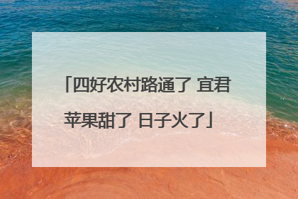 四好农村路通了 宜君苹果甜了 日子火了