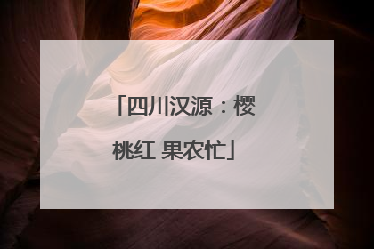 四川汉源：樱桃红 果农忙