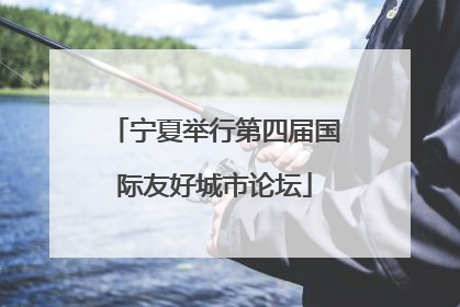 宁夏举行第四届国际友好城市论坛