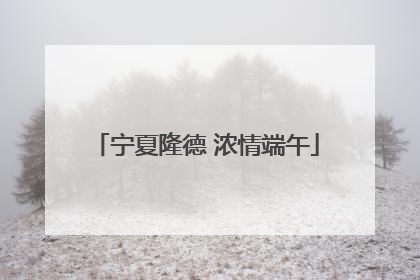 宁夏隆德 浓情端午