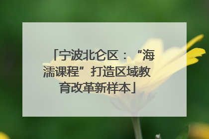 宁波北仑区：“海濡课程”打造区域教育改革新样本