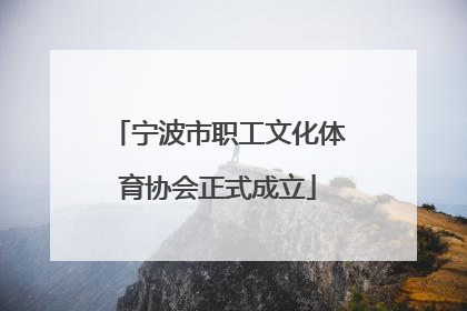 宁波市职工文化体育协会正式成立