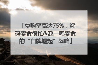 复购率高达75%，解码零食很忙&赵一鸣零食的“白牌崛起”战略
