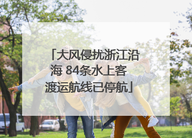 大风侵扰浙江沿海 84条水上客渡运航线已停航