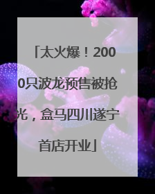 太火爆！2000只波龙预售被抢光，盒马四川遂宁首店开业