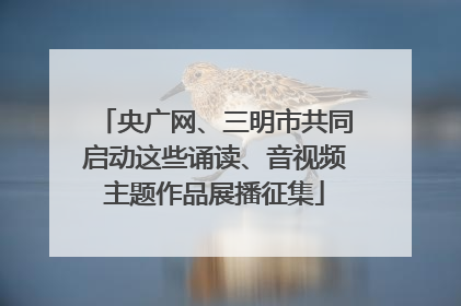 央广网、三明市共同启动这些诵读、音视频主题作品展播征集