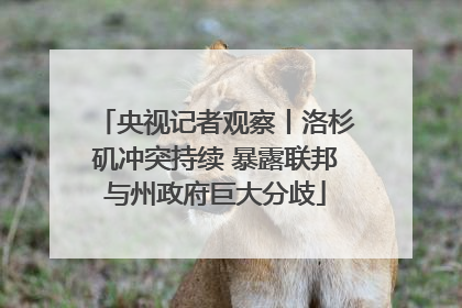 央视记者观察丨洛杉矶冲突持续 暴露联邦与州政府巨大分歧