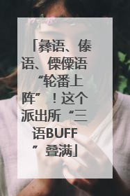 彝语、傣语、傈僳语 “轮番上阵”！这个派出所“三语BUFF”叠满