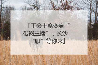 工会主席变身“带岗主播”，长沙“职”等你来