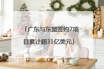 广东与东盟签约7项目累计超31亿美元