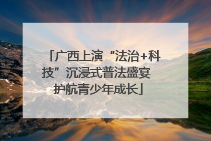 广西上演“法治+科技”沉浸式普法盛宴 护航青少年成长