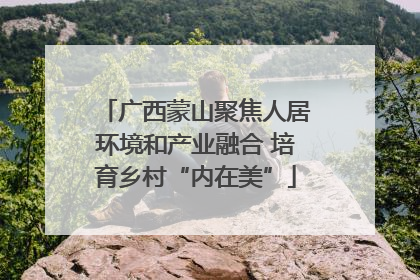 广西蒙山聚焦人居环境和产业融合 培育乡村“内在美”