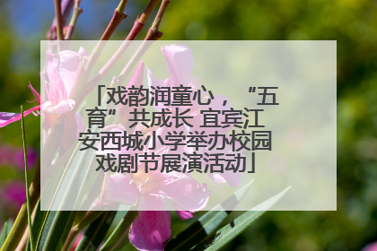 戏韵润童心，“五育”共成长 宜宾江安西城小学举办校园戏剧节展演活动