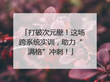 打破次元壁！这场跨系统实训，助力“满格”冲刺！