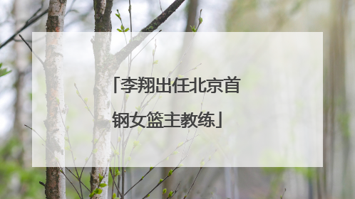 李翔出任北京首钢女篮主教练