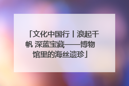 文化中国行丨浪起千帆 深蓝宝藏——博物馆里的海丝遗珍
