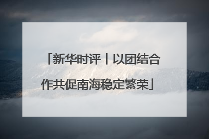 新华时评丨以团结合作共促南海稳定繁荣